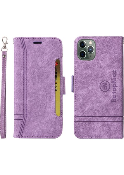Iphone 12 Için Kılıf Pro Max Kart Yuvaları Cüzdan Kapak Çevirin Tpu Deri (Yurt Dışından)
