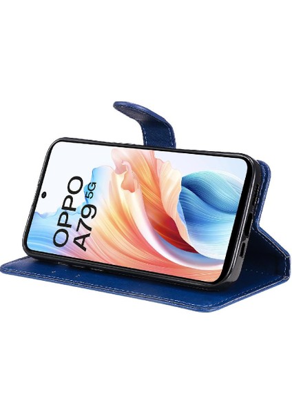 Kart Yuvası Iş ile Oppo A79 5g Yüksek Kaliteli Deri Için Flip Case (Yurt Dışından)