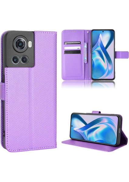 Oneplus 10R 5g Manyetik Cüzdan Kapak Kart Tutucu Kickstand Için Kılıf (Yurt Dışından)