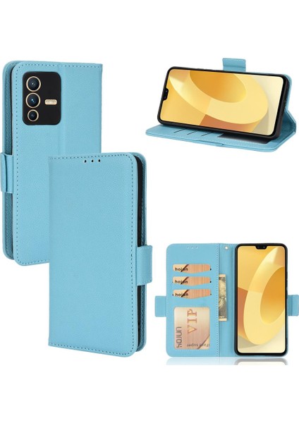 Vivo V23 Pro Kart Yuvaları Için Kılıf Tutucu Cüzdan Yan Toka Manyetik Pu (Yurt Dışından) modelleri