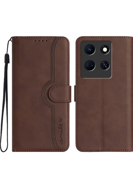 Infinix Not 30 5g Case Premium Pu Cüzdan Dahili Mıknatıs ile Uyumlu (Yurt Dışından)