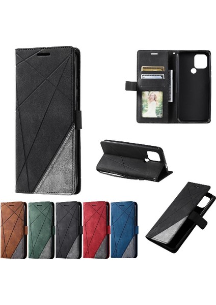 Xiaomi Redmi A1 Artı Darbeye Dayanıklı Kart Tutucu Için Kickstand Cüzdan Çevir (Yurt Dışından)