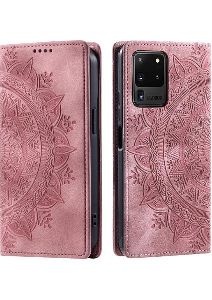 Samsung Galaxy S20 Ultra Tam Koruma Kartı Ekleme Pu Flip Için Kılıf (Yurt Dışından)