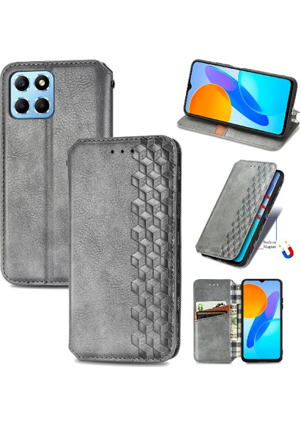 Huawei Onur X8 5g Cüzdan Fonksiyonu Için Kılıf Deri Kılıf Moda Tasarımı (Yurt Dışından)