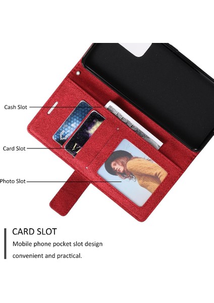 Xiaomi Redmi Not 10 5g Kart Tutucu Için Kickstand Cüzdan Flip Folio (Yurt Dışından) modelleri