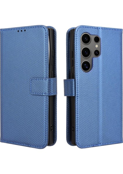 Samsung Galaxy S24 Ultra Kickstand Kapak Manyetik Cüzdan Kartı Için Kılıf (Yurt Dışından)