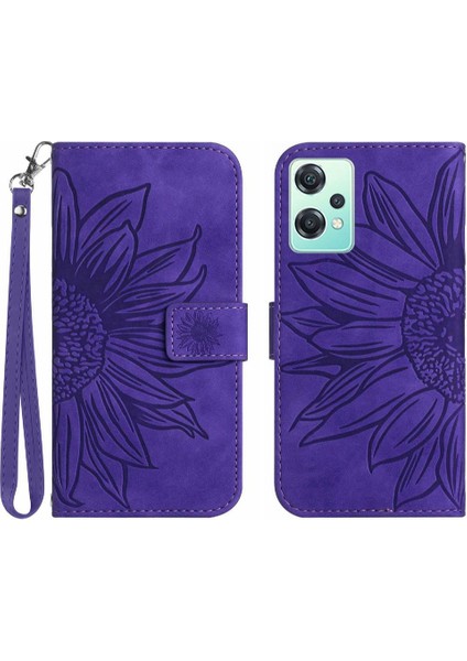 Realme 9 Pro 5g Flip Cüzdan Telefon Kılıfı Için Kılıf Kısa Kayış Lüks Pu ile (Yurt Dışından)