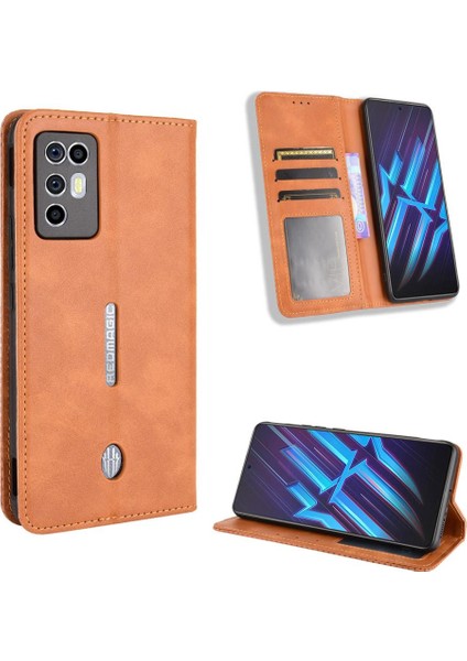 Zte Nubia Kırmızı Sihirli 6r Manyetik Kapatma Pu Deri Cüzdan (Yurt Dışından)