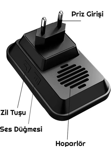 Su Geçirmez Kablosuz Pil Gerektirmeyen Kapı Zili indirimleri