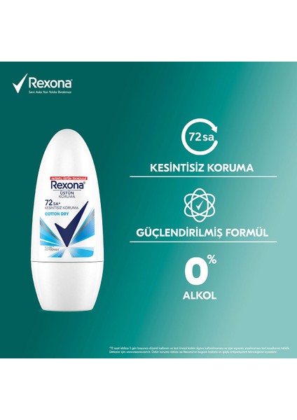 Kadın Roll On Deodorant Cotton Dry 50 Ml