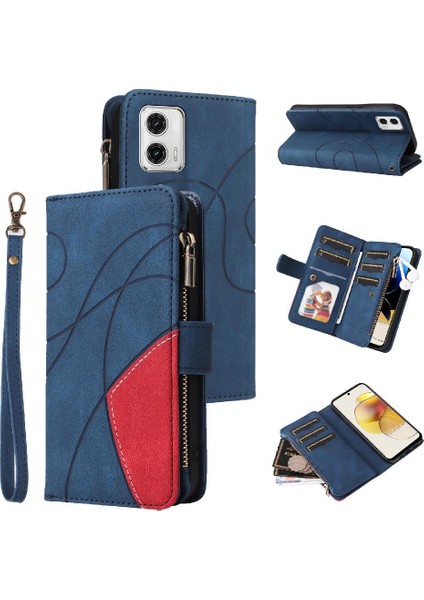 Motorola Moto G73 Kickstand Koruyucu Kart Yuvası Standı ile Kılıf (Yurt Dışından)