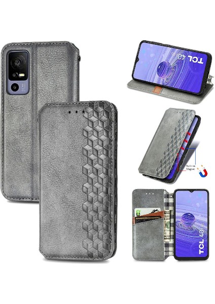 Tcl 40R Moda Tasarımı Için Zarif Iş Kapak Çevirin Cüzdan Kılıf (Yurt Dışından)