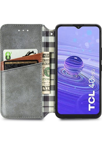 Tcl 40R Moda Tasarımı Için Zarif Iş Kapak Çevirin Cüzdan Kılıf (Yurt Dışından) fiyatları