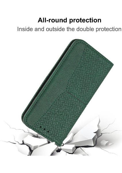 IPhone 14 Için Kılıf Pro Flip Folio Kitap El Cüzdan Kredi Kartı Tutucu Pu (Yurt Dışından)