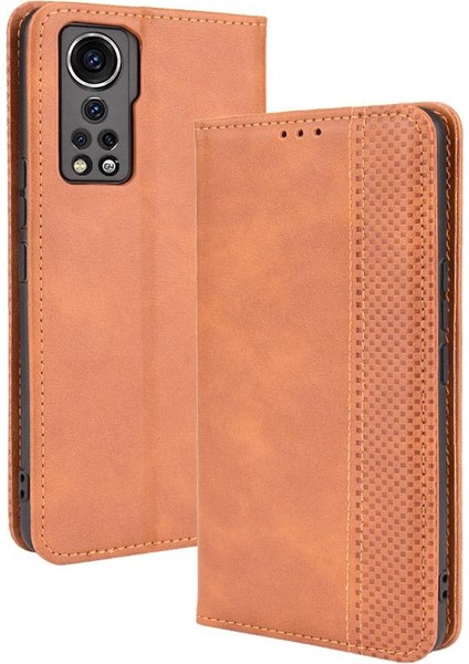 Zte Axon 30 5g Manyetik Kapatma Cüzdan Pu Deri Kılıf (Yurt Dışından)