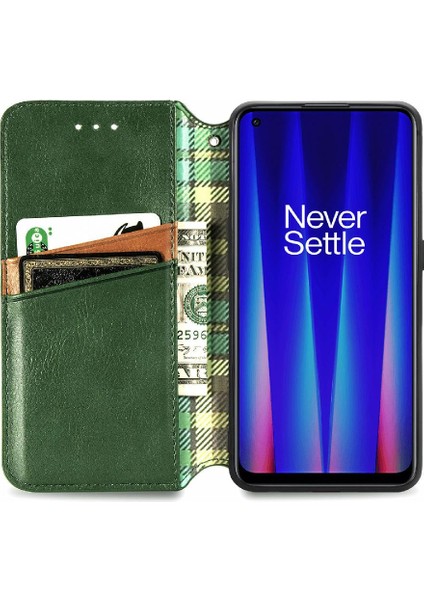 Oneplus Nord Ce 2 5g Için Kılıf Moda Tasarım Kapak Çevirin Deri Kılıf (Yurt Dışından)