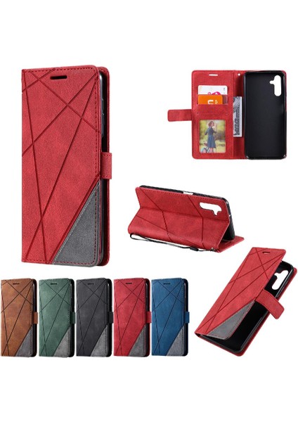 Samsung Galaxy Case 5g Kart Tutucu Için Kickstand Darbeye Cüzdan Pu (Yurt Dışından)