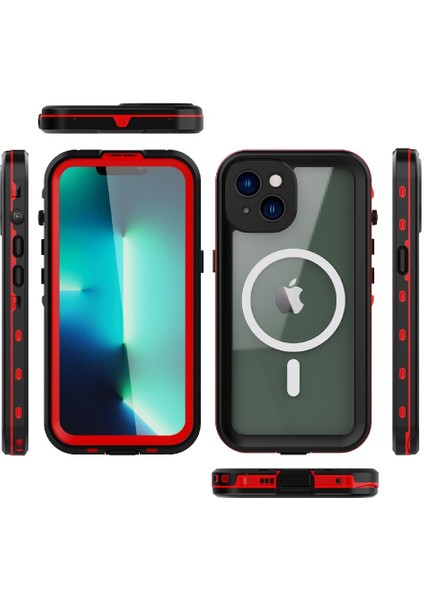 Iphone 14 Için Kılıf Artı Ekran Koruyucu Su Geçirmez IP68 Tam Inşa (Yurt Dışından)
