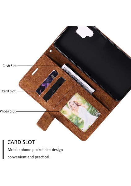 Samsung Galaxy A32 5g Pu Deri Manyetik Kart Tutucu Kickstand Için Kılıf (Yurt Dışından) modelleri
