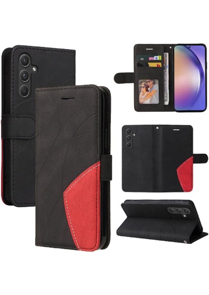 Samsung Galaxy Card 5g Için Kart Yuvası Standı ile Iki Renkli Dikiş (Yurt Dışından)