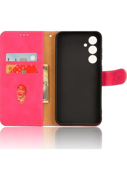 Samsung Galaxy S23 Fe 5g Için Kılıf Deri Folio Flip Case Koruyucu (Yurt Dışından)
