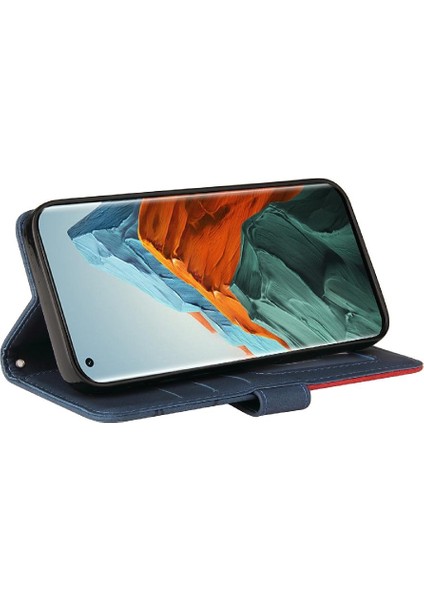 Xiaomi 11 Pro Kickstand Koruyucu Kılıf Kart ile Iki Renkli Dikiş (Yurt Dışından)