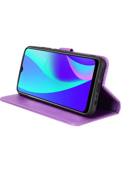 Realme C15 Kart Tutucu Kickstand Manyetik Cüzdan Kapağı Için Kılıf (Yurt Dışından)