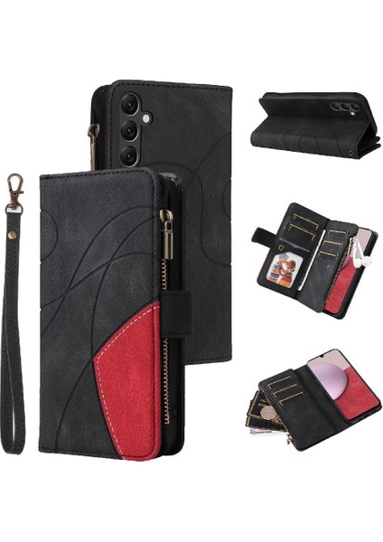 Samsung Galaxy A14 5g Fermuar Cüzdan Tarzı Dokuz Kart Yuvaları ile (Yurt Dışından)