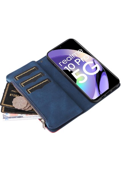 Realme 10 Pro 5g Kickstand Koruyucu Dokuz Kart Yuvaları Iki Renkli (Yurt Dışından)