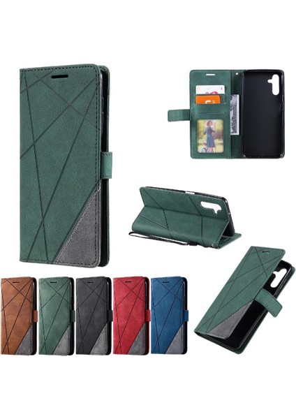 Samsung Galaxy Case 5g Kart Tutucu Için Kickstand Darbeye Cüzdan Pu (Yurt Dışından)