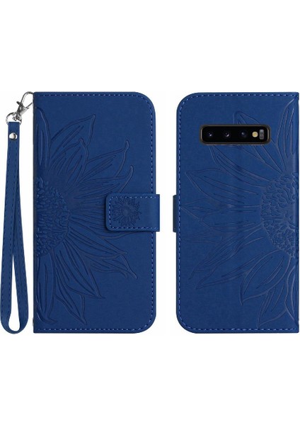 Samsung Galaxy S10 Artı Lüks Pu Deri Flip Cüzdan Telefon Kılıfı (Yurt Dışından)
