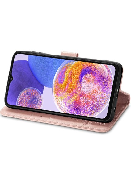 Samsung Galaxy A23 Kısa Kayış Flip Kapak Dört Yapraklı Yonca Durumda (Yurt Dışından) fiyatları