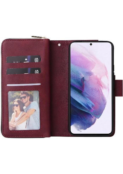Samsung Galaxy S22 Artı Cüzdan Durumda 9 Kart Yuvaları Kart Tutucu ile (Yurt Dışından) fiyatları