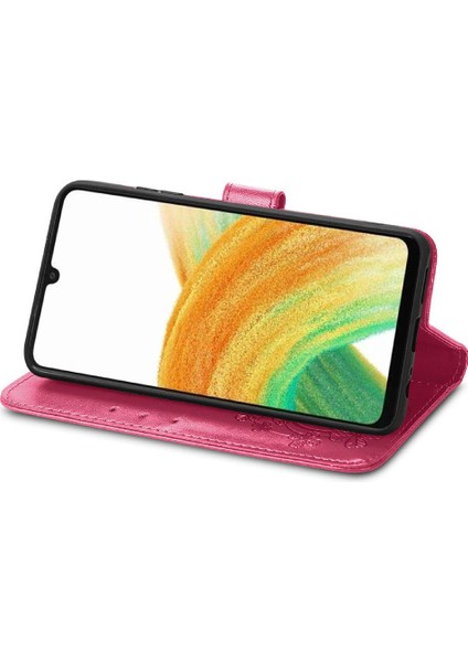 Samsung Galaxy A13 4g Kısa Kayış Deri Kılıf Dört Yapraklı Yonca (Yurt Dışından) fırsatları