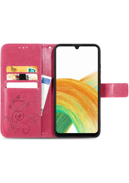 Samsung Galaxy A13 4g Kısa Kayış Deri Kılıf Dört Yapraklı Yonca (Yurt Dışından) indirimleri