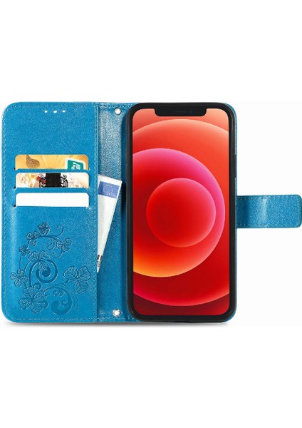 Iphone 12 Için Kılıf Mini Deri Kılıf Kapak Çevirin Zarif Iş Dört (Yurt Dışından)
