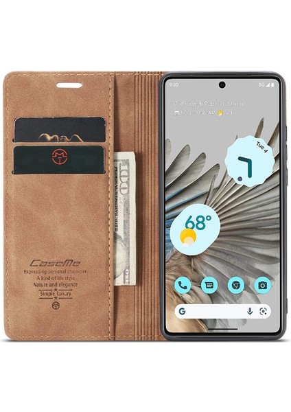 Google Piksel 7 Pro Için Flip Case Vintage Pu Deri Cüzdan Kılıf Kart Yuvası (Yurt Dışından) indirimleri