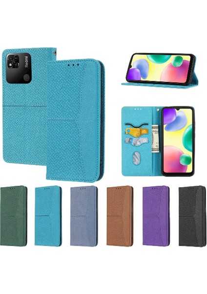 Xiaomi Redmi 12C Kredi Kartı Tutucu Flip Için Kılıf Folio Kitap El Cüzdan (Yurt Dışından)