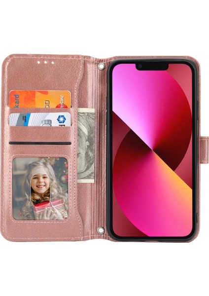 Iphone 13 Için Flip Case Pro Kart Tutucu Anti Scratch Manyetik Kapatma Pu (Yurt Dışından)