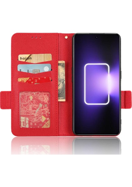 Realme Realyan Toka Manyetik Pu Deri Cüzdan Kart Yuvaları Için Kılıf (Yurt Dışından)