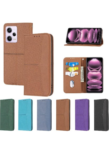 Xiaomi Redmi Için Not 12 Pro Artı El Cüzdan Flip Folio Kitap Kredi (Yurt Dışından)