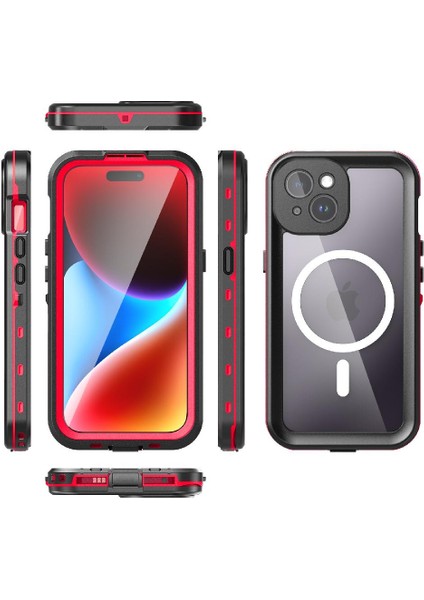 Iphone 15 Için Kılıf 12FT Askeri Darbeye Dayanıklı Ekran Koruyucu Manyetik (Yurt Dışından)
