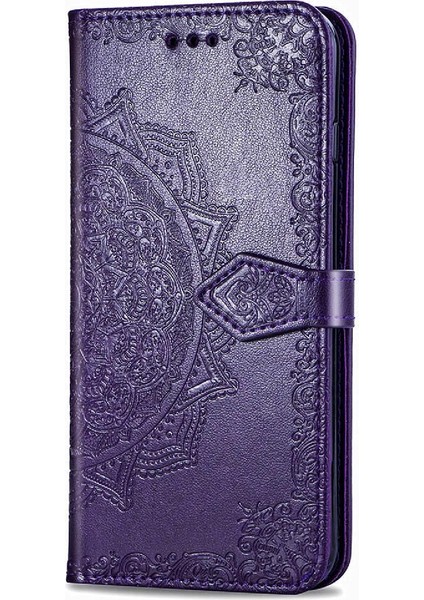 Samsung M30S Darbeye Zarif Desen Deri Kılıf Basit (Yurt Dışından)