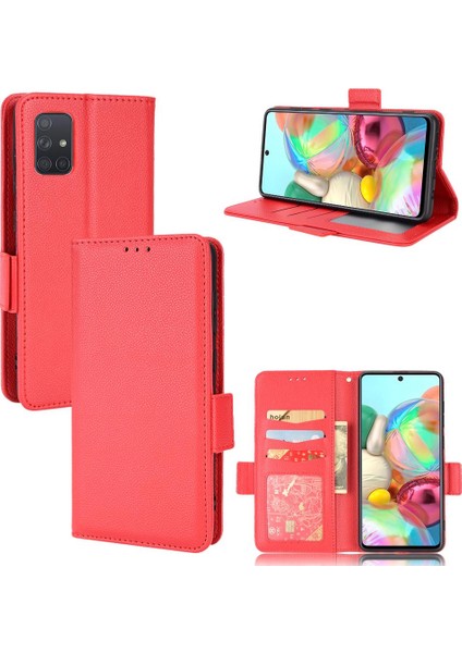 Samsung Galaxy A71 4g Pu Deri Cüzdan Kart Yuvaları Tutucu Yan (Yurt Dışından)