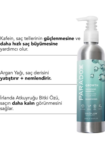 Growth Thickening Shampoo - Saç Uzamasını Destekleyen & Dökülmeyi Engelleyen Şampuan