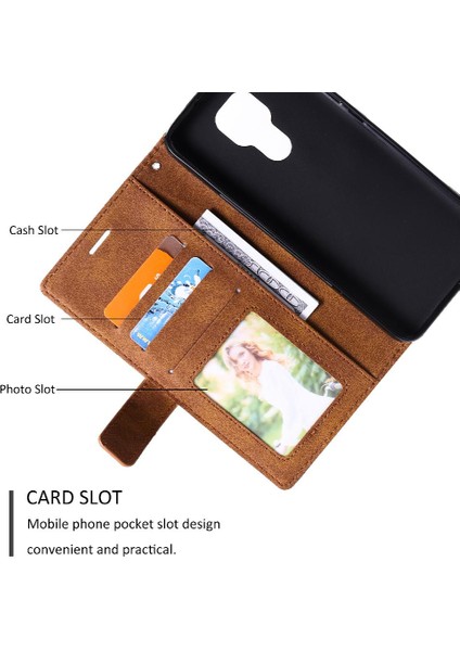 Motorola Moto G9 Oynamak Için Kılıf Cüzdan Flip Folio Kart Tutucu Kickstand Pu (Yurt Dışından)