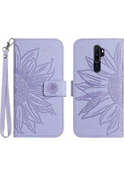Kılıf Için Oppo A9 2020/A5 2020 Kart Yuvaları Tutucu ile Flip Cüzdan Telefon Pu (Yurt Dışından)