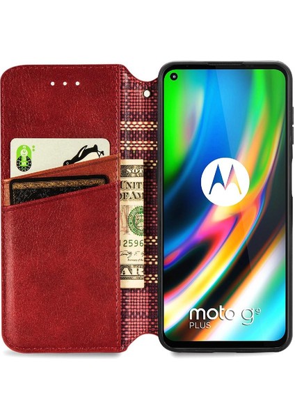 Motorola Moto G9 Artı Cüzdan Fonksiyonu Zarif Iş Deri (Yurt Dışından) fırsatları