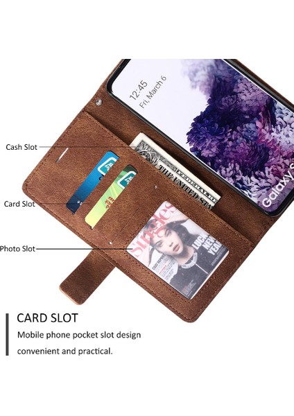 Samsung Galaxy S20 Artı Kart Tutucu Için Kickstand Cüzdan Flip Folio (Yurt Dışından) indirimleri
