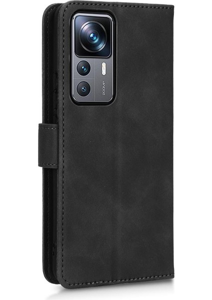 Xiaomi 12T Pro Için Kılıf Tam Koruma Deri Folio Flip Case ile (Yurt Dışından)